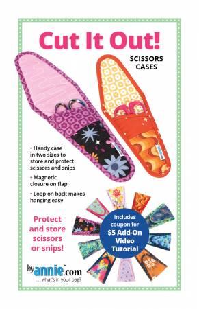 Cut It Out! scissors cases pattern by ByAnnie, includes fabric templates