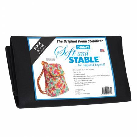 Black foam stabilizer sheet pack, folded with label; 36in x 58in.
