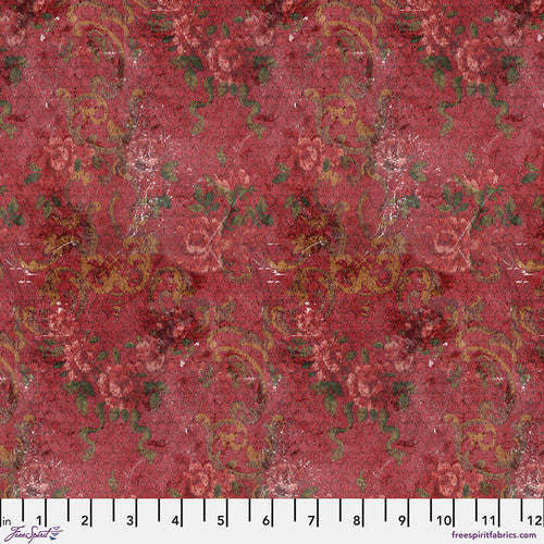 Eclectic Elements Palette Red - Tapestry || Tim Holtz Palette Red PWTH226.RED from FreeSpirit Fabrics Sold by the Half Yard