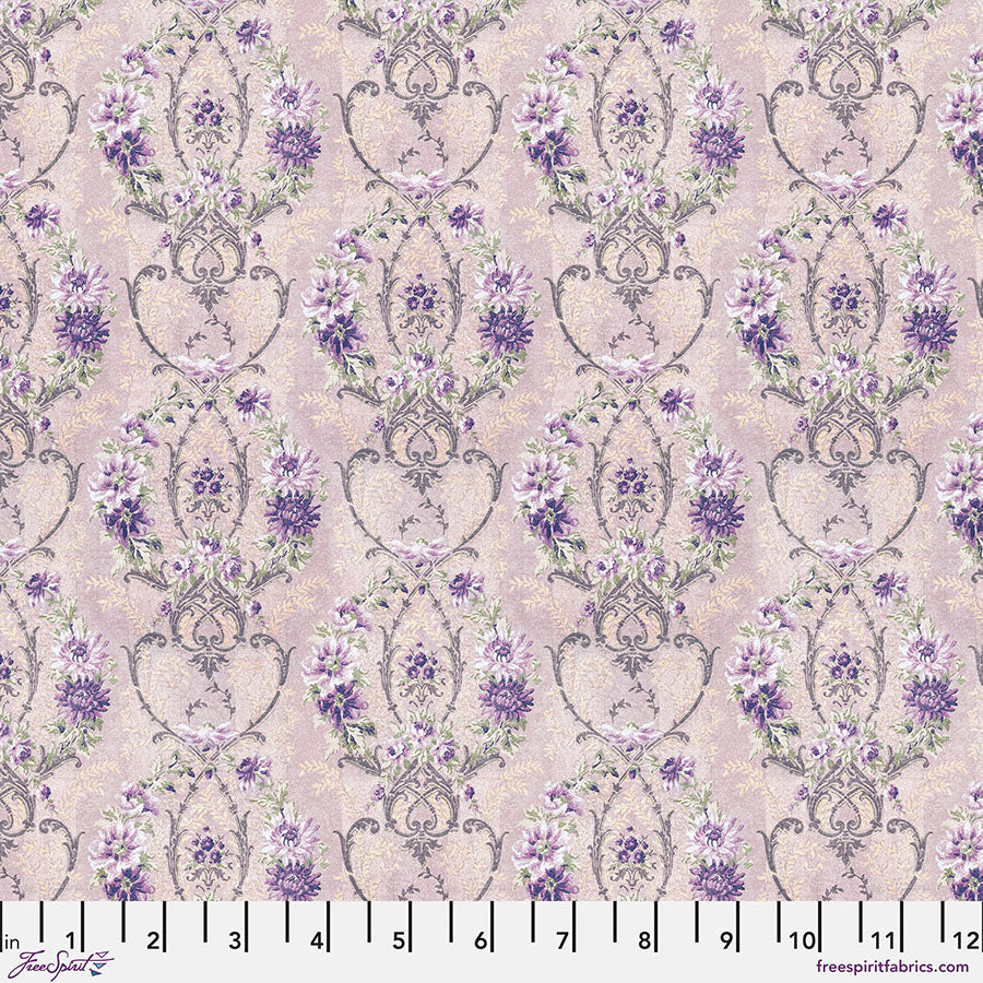 Eclectic Elements Palette - Purple Wallpaper Purple PWTH307.PURPLE by Tim Holtz from FreeSpirit Fabrics