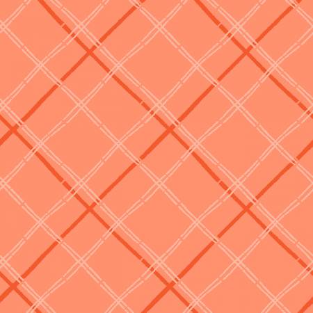 Dear Dahlia Coral Quartz Criss Cross Plaid # RJ6042-CQ2 from RJR