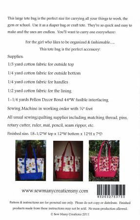 Tourist tote bag with handles, shown in blue, red, and pink designs