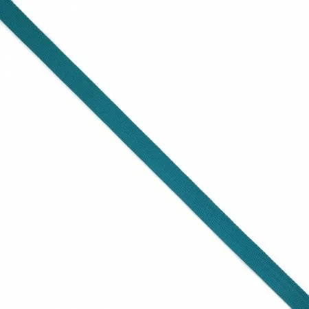 Teal woven webbing tape, narrow strip