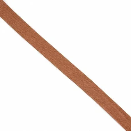 Sunstone webbing tape, 1-1/2 in wide, woven brown roll edge on view