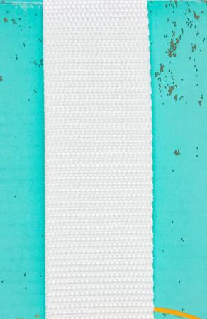 Woven white strapping tape, 1-1/2 in width roll