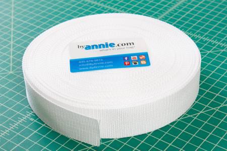 ByAnnie white PolyPro strapping tape roll, 1-1/2 inch wide