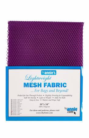Purple lightweight mesh fabric sheet, 18x54 in, ByAnnie’s, in retail package