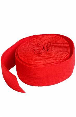 Fold-over elastic tape roll, 3/4 in wide, atom red