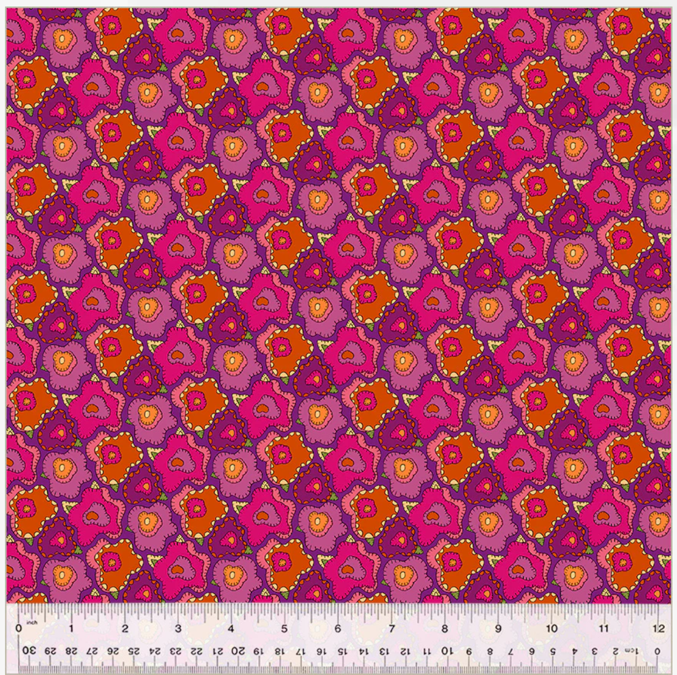 Twilight by Sally Kelly Collection Twilight Pop Magenta 54303D-4 from Windham Fabrics Sold by the Half Yard
