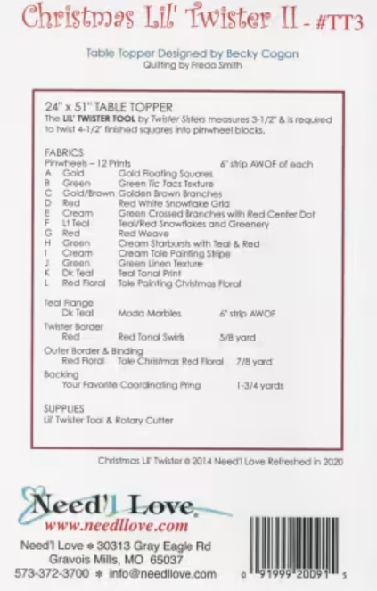 Christmas Lil Twister II # TT3 from Twisted Sisters Designs