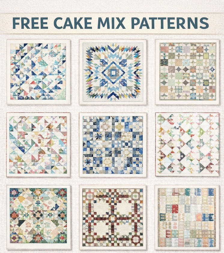 Miss Rosie Free Cake Cupcake Mix Patterns - Variety from Moda Fabrics