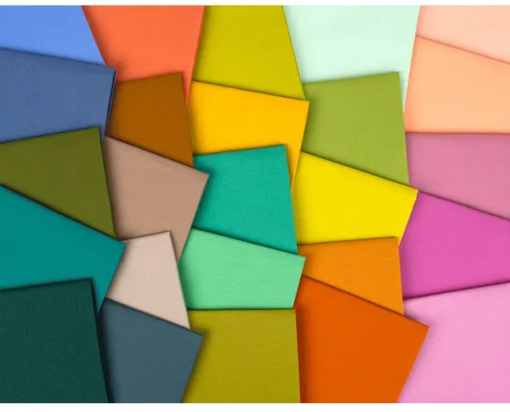 Bella Solids 2025 Mini Charm 9900MCE Moda Precuts#1 2.5 Inc Squares from Moda Fabrics