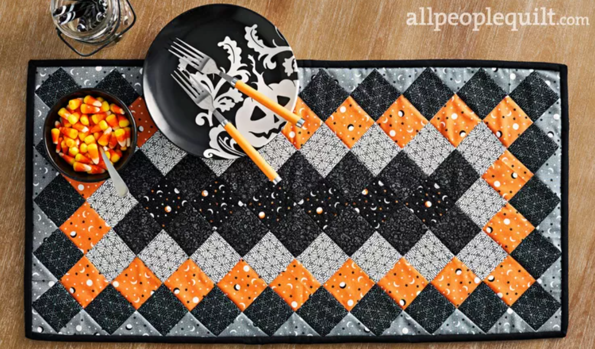 Spellbinding Halloween Table Topper - Free Pattern