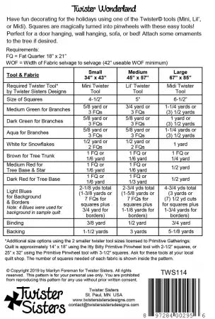 Twister Wonderland # TWS114 from Twisted Sisters Designs