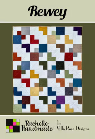 Rewey Quilt Pattern # VRDRH013 by Rachelle Handmade from Villa Rosa Designs