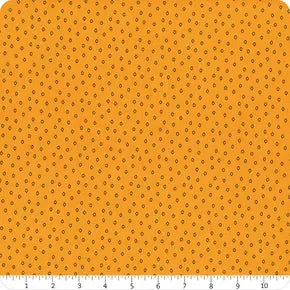 Orange quilt fabric with small repeating diamond print