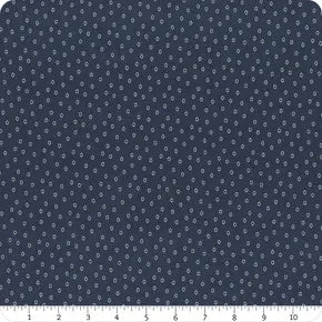Navy fabric with small repeating diamond pattern