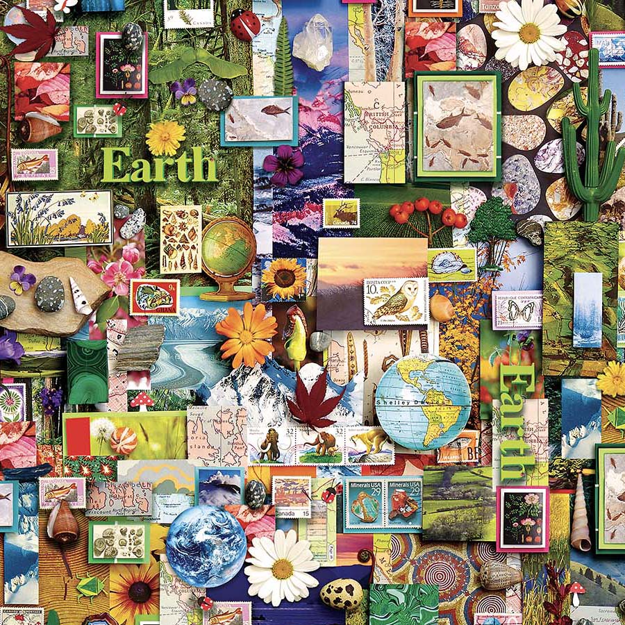 Color Collage II Earth Green DP25233-75 from Northcott Sold by the Half Yard