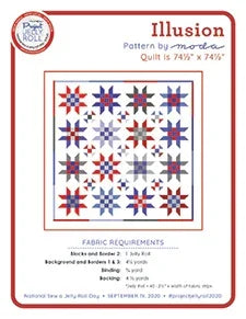 Illusion quilt pattern jelly roll free, Moda Fabrics fabric design cover
