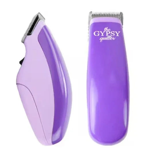 The Gypsy Quilter seam ripper with purple handle and metal blade