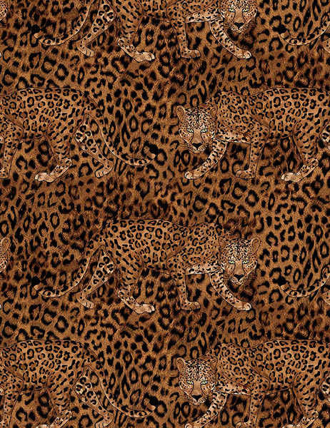 Leopard Print Wild Animal Leopard Skin Pattern Cotton Fabric