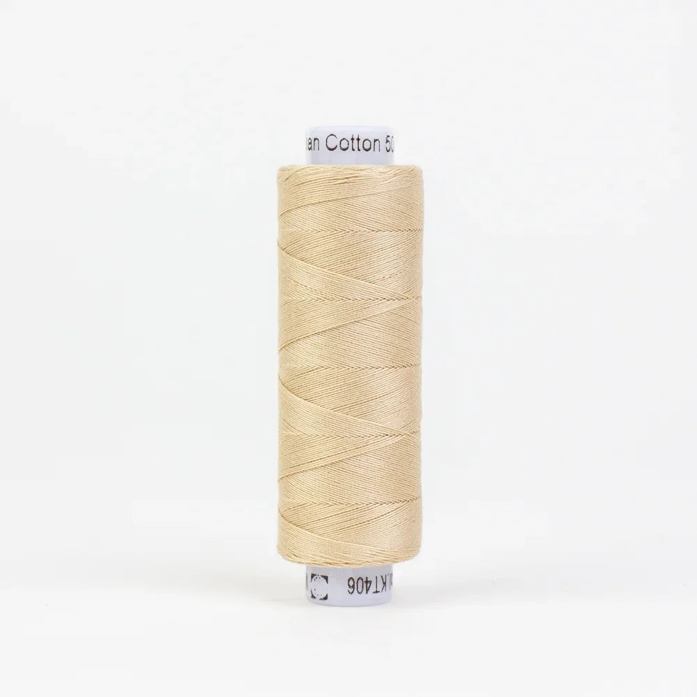 Ivory cotton sewing thread spool