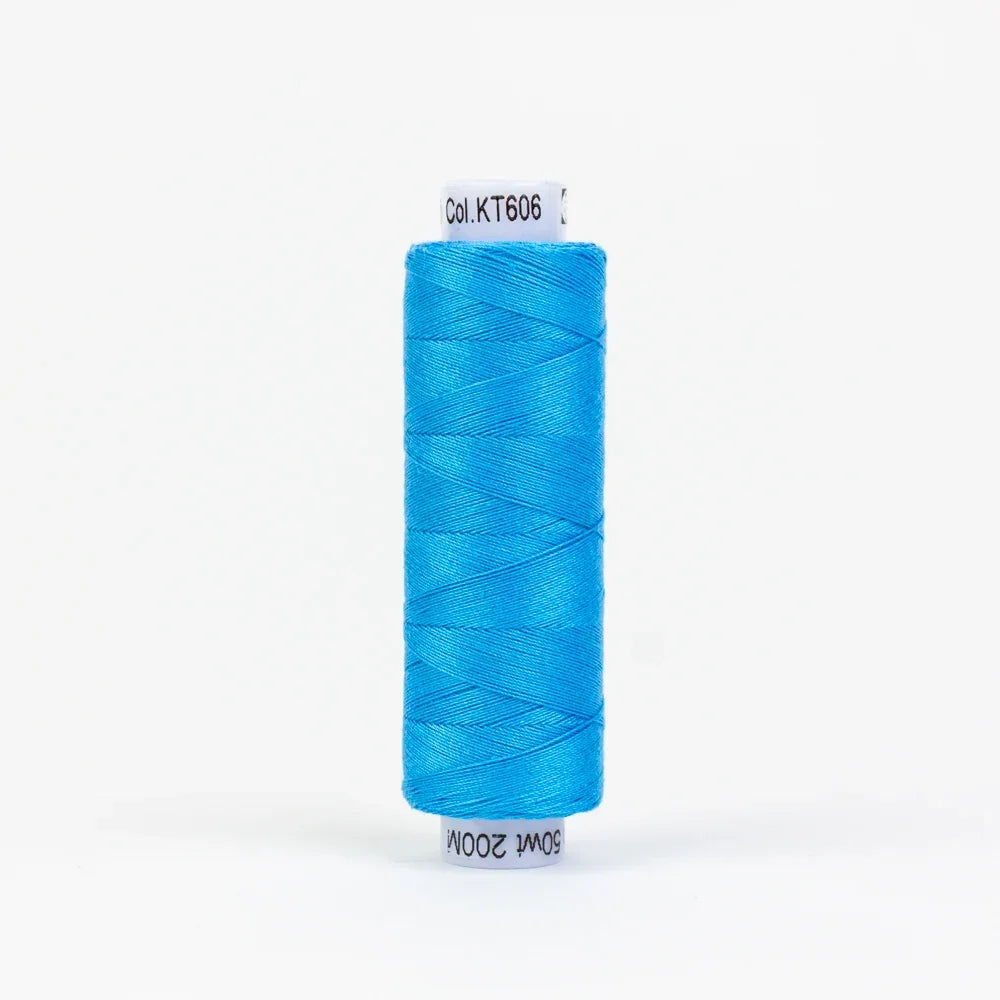 Peacock blue thread spool