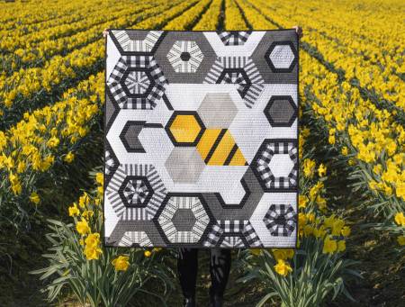 Biggy the Bee Quilt Pattern by Krista Moser