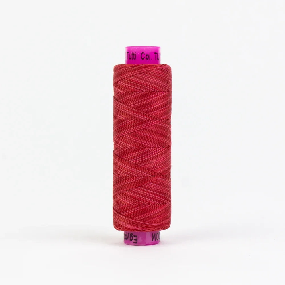 Spool of red sewing thread