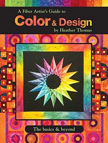 Color & Design handbook cover with quilt-style color star artwork on dark background