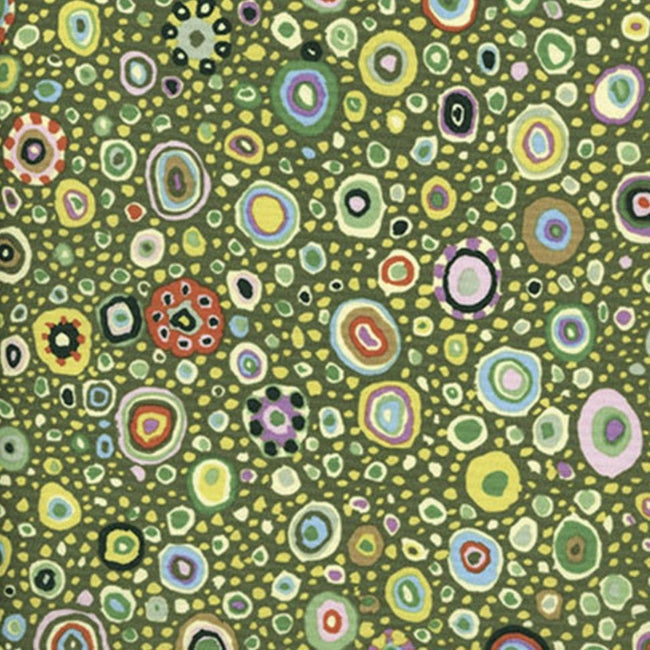 Kaffe Fassett Roman Glass Leafy from Free Spirit Sold by the Half Yard