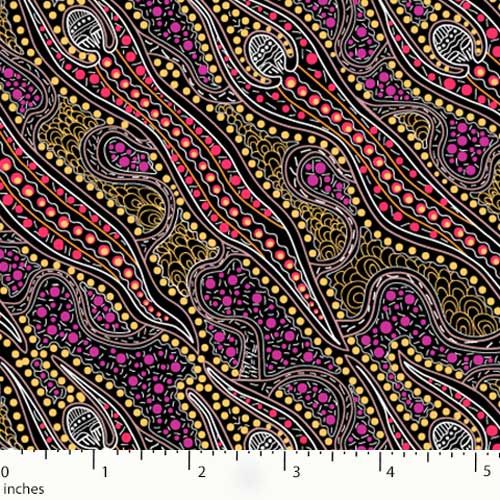 Spirit Dreaming Purple by M&S Textiles Australia