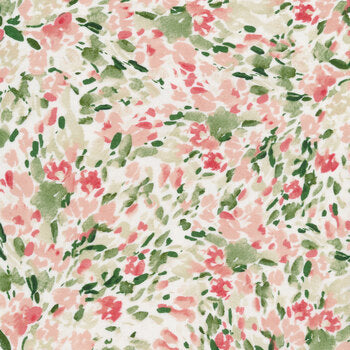 Refresh Petals Mint by FIGO Fabrics Sold by the Half Yard
