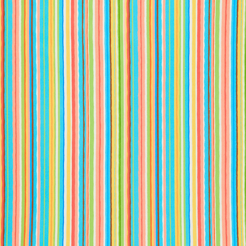 Multi Alphabits Stripe by Michael Miller Sold by the Half Yard