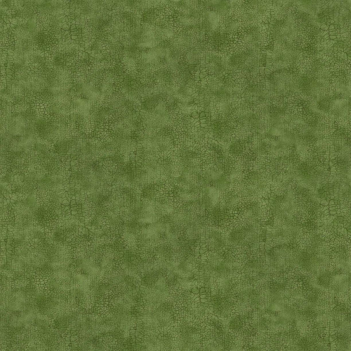 Quilt fabric swatch in green with crackle pine needle texture