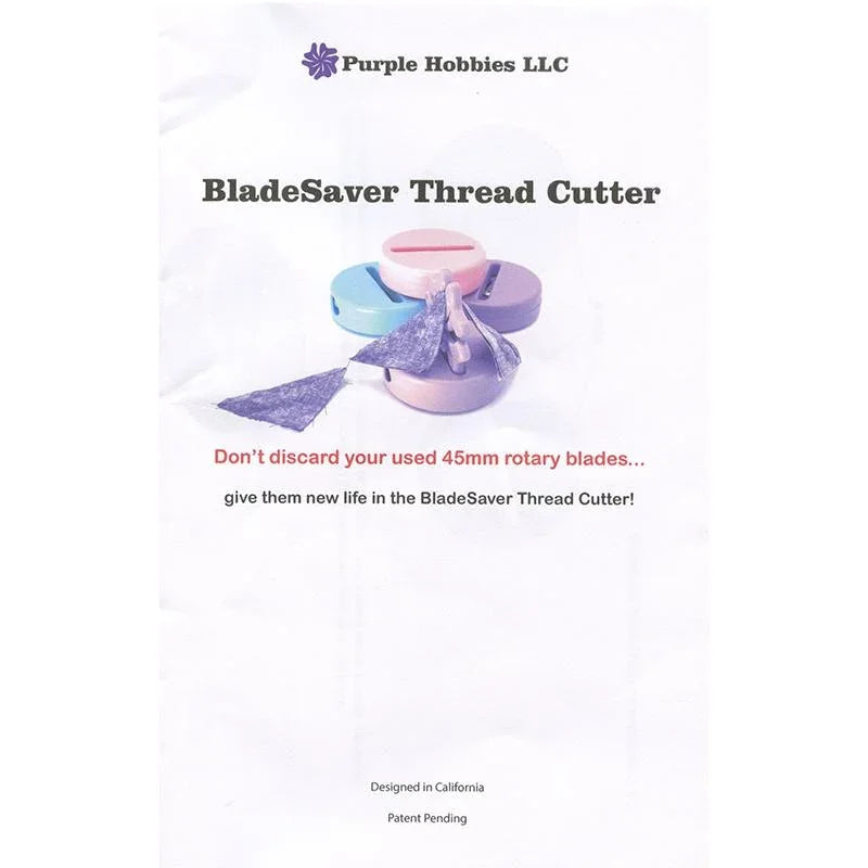 Pink BladeSaver Thread Cutter package with product name and illustration