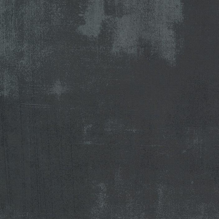 Textured dark gray cotton fabric with mottled grunge pattern