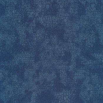 Blue crackle-pattern cotton fabric by Northcott, design 9045-44
