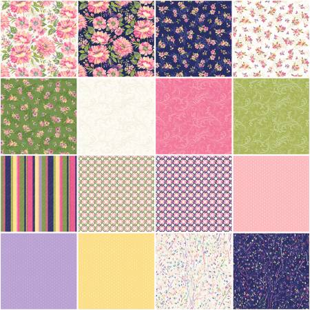 NEW BUNDLE! FREE CAKE MIX #2 with Purchase of Rethink Pinks 10"Squares from Marcus Fabrics by Laura Berringer