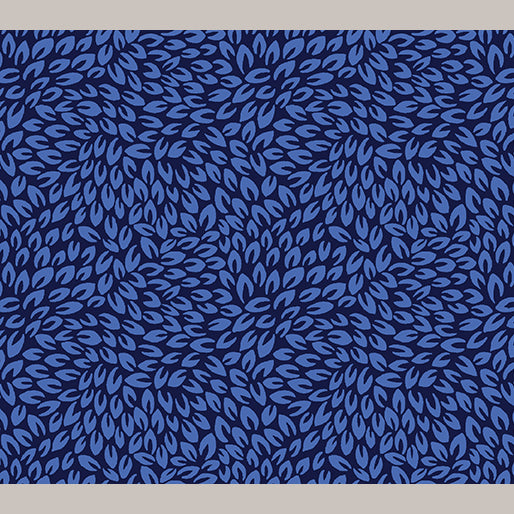 Last Chance One Yard Cut Petal Party Navy/Blue by Kanvas Studio for Benartex
