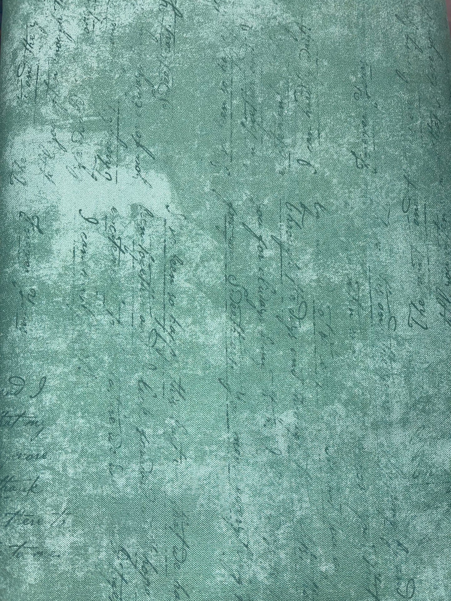 last chance cut Poppy Love Letters Teal 53458-3 by Chistina Adolph Collection for Windham Fabrics Sold by the Half Yard