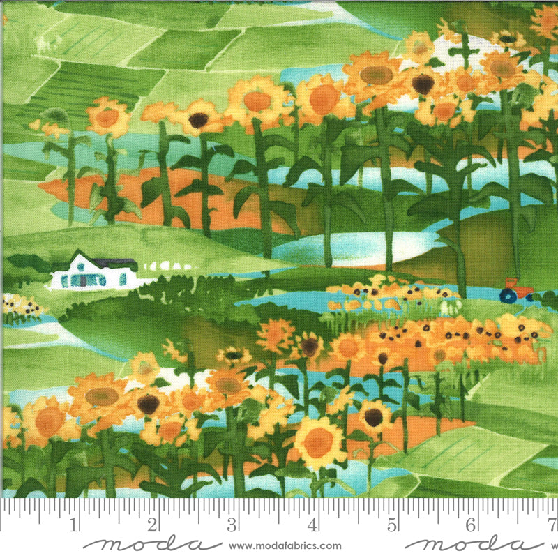 SALE! Solana Scenic Clementine from Moda Fabrics Sold by the Half Yard