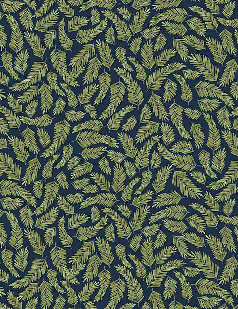 Unicorn Forest Palm Leaves from Timeless Treasures Sold by the Half Yard