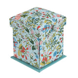 Liberty Fabrics Fabric Victorian Style Sewing Box Emily Silhouette Flower (Blue) #04775954A-BOX