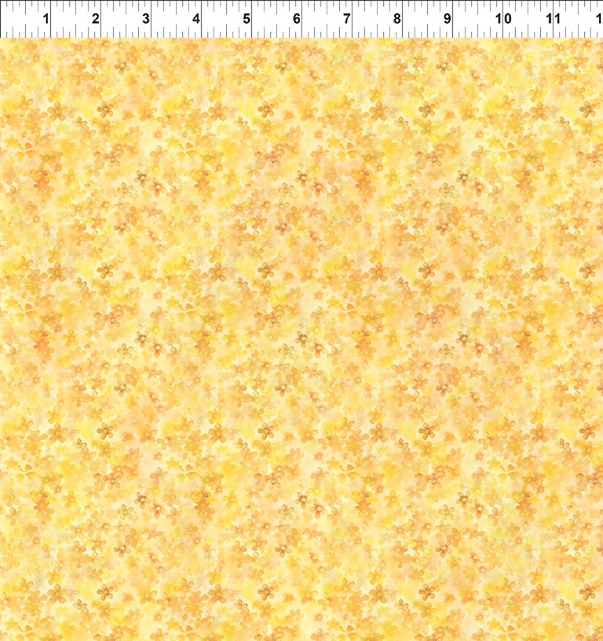 Blooming Day & Night Petite Yellow 10BDN-1 by Jason Yenter from In The Beginning Fabrics