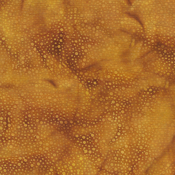 Midnight Glow Dots Brown Cinnamon 112250074 Batik Yardage from Island Batik Sold by the Half Yard