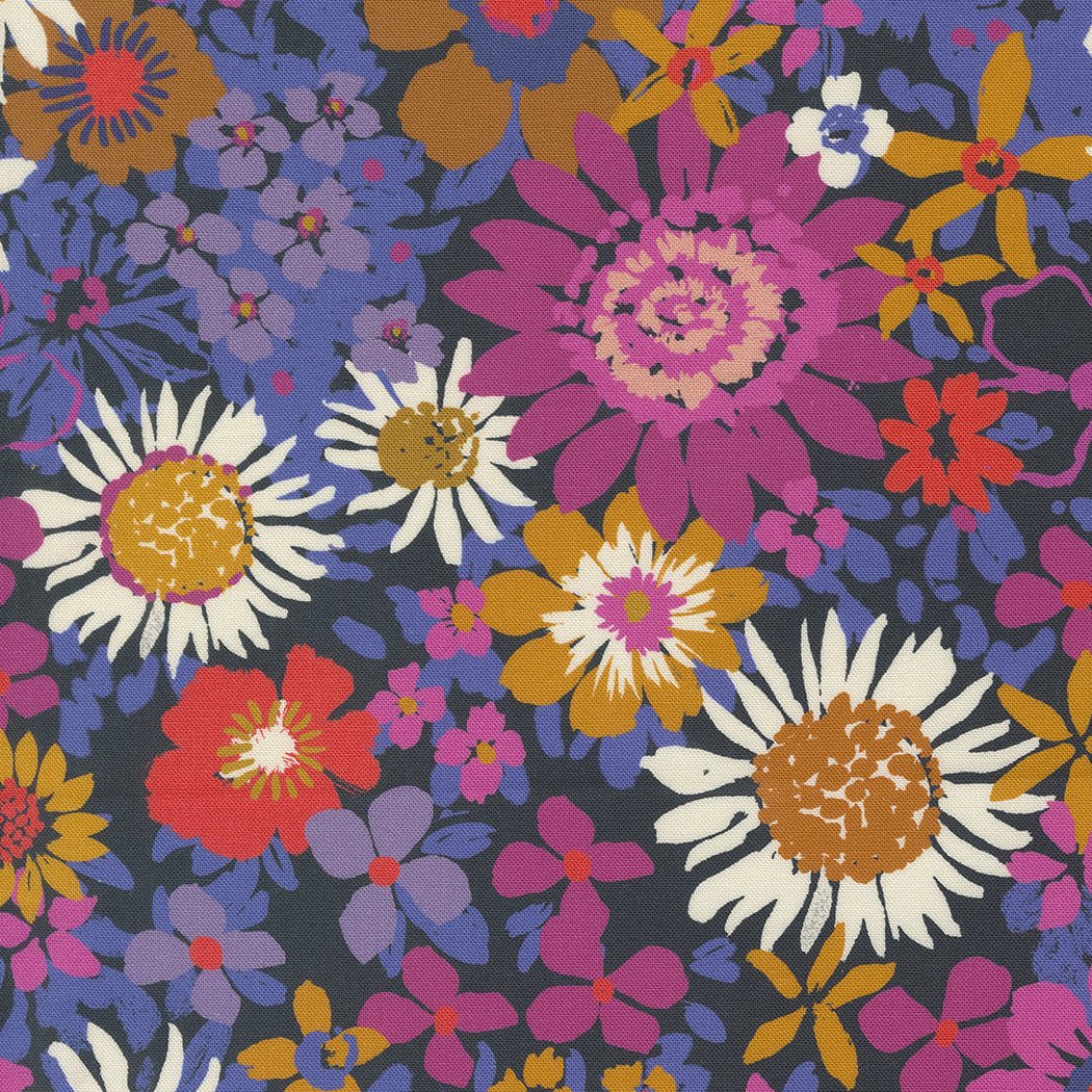 Maeve Phoebe Navy Blue 11930 16 Moda #1 by Crystal Manning for Moda Fabrics Sold by the Half Yard