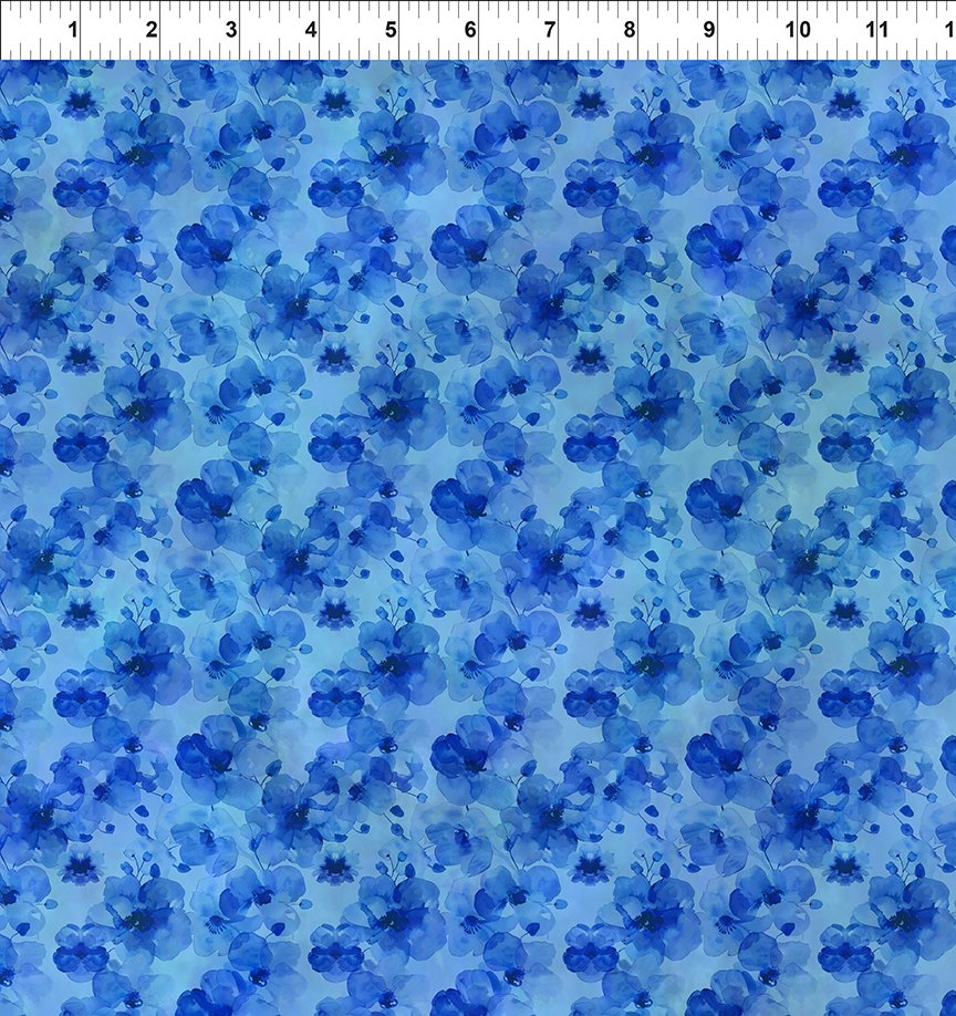 Blooming Day & Night Royal Blossoms 15BDN-1 by Jason Yenter from In The Beginning Fabrics