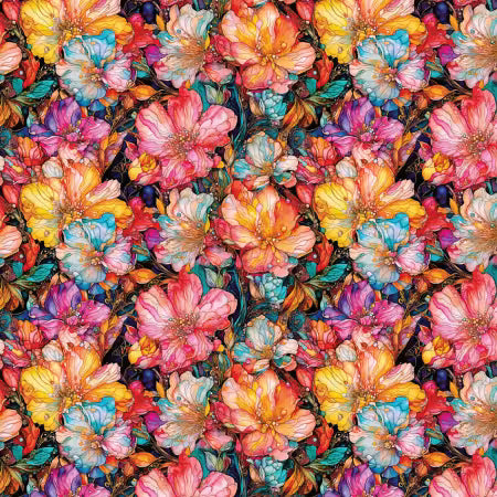 Flight of Beauty Multi Radiant Meadow # 16240405-01 from Camelot Fabrics