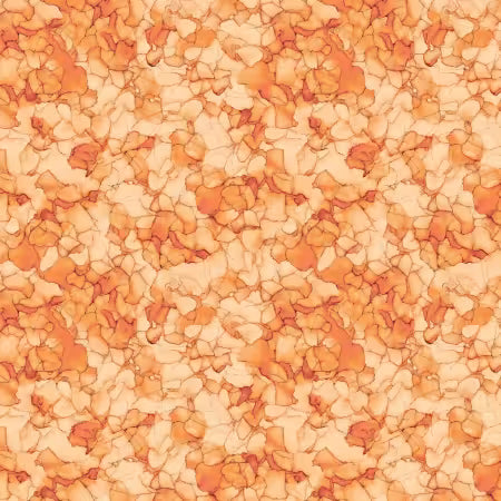 Flight of Beauty Orange Petal Mosaic # 16240406-01 from Camelot Fabrics